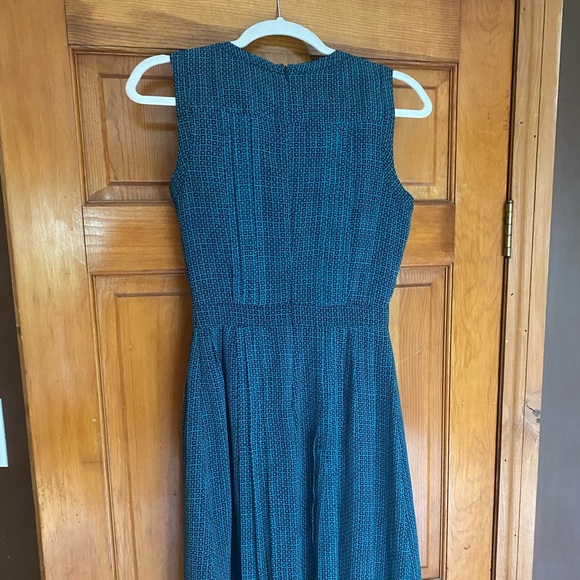 Chiffon geometric print Halogen dress - Picture 3 of 7